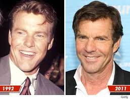Dennis Quaid&#39;s looks aren&#39;t far from heaven! 0408_dennis_good_genes. Here&#39;s the 38-year-old back in 1992 (left) -- and 19 years later, the 57-year-old &quot;Soul ... - 0408-dennis-good-genes-credit