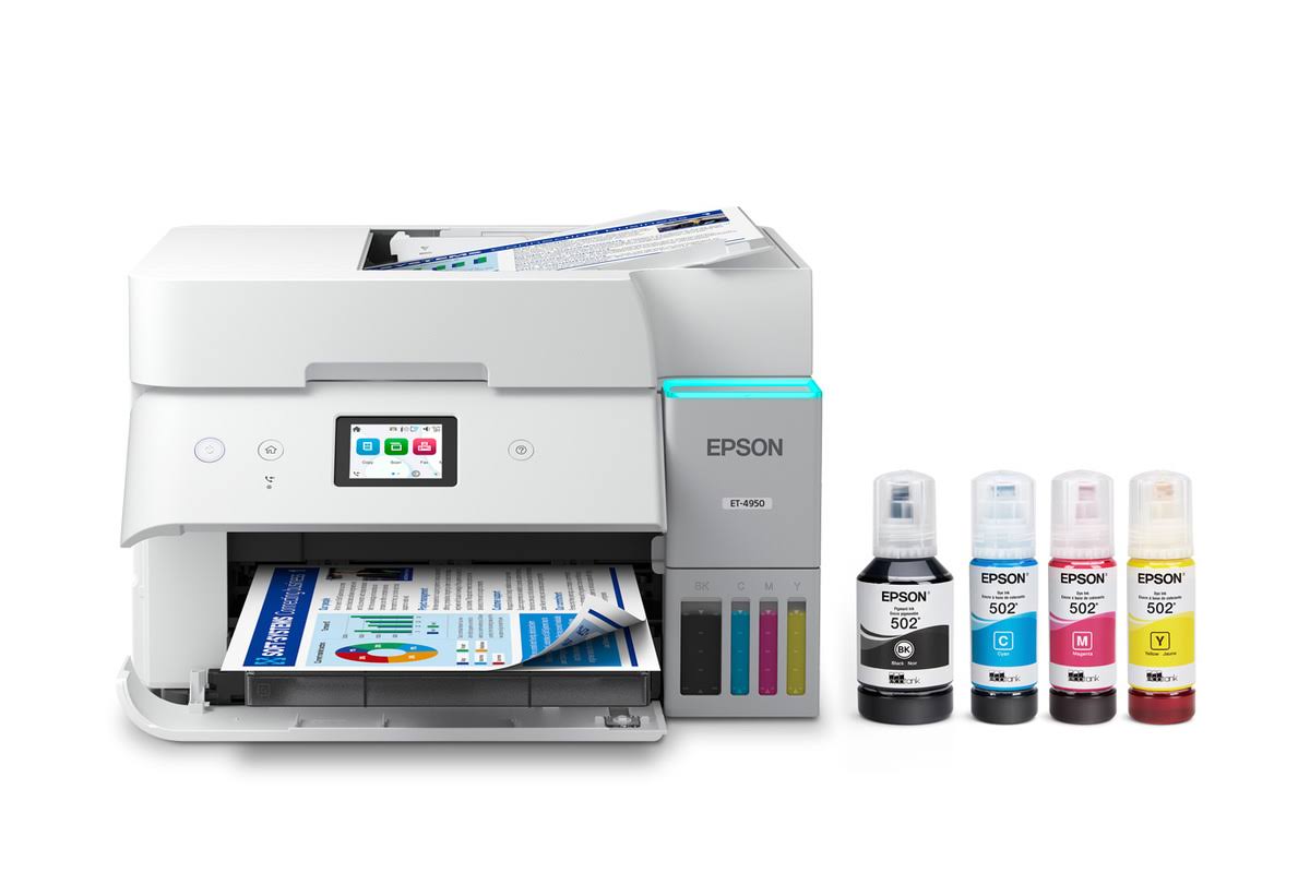 Epson EcoTank ET-4950 Wireless All-in-One Color Supertank Printer
