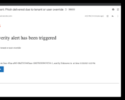 Image de Phishing email example