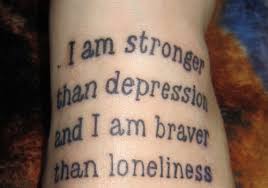 the lonely loner • infinitytattooideas: Tattoo Quotes. “I am... via Relatably.com