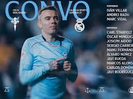 Marcos Alonso, Starfelt y Borja Iglesias vuelven a una lista sin Ristic, Yoel Lago y Cervi