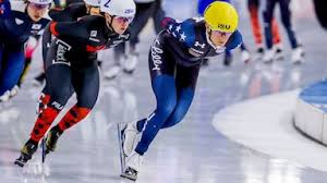 Jordan Stolz and Mia Manganello Compete in Olympic Speed Skating Mass Start