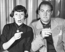 Your Show of Shows 1950s TV series Sid Caesar Imogene Coca Carl Reiner Howard Morris NBC variety show original cast sketches black and white stills, AI generated