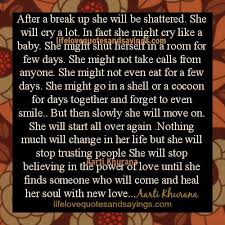 After A Break Up Quotes. QuotesGram via Relatably.com