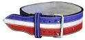 Red white and blue lifting belt