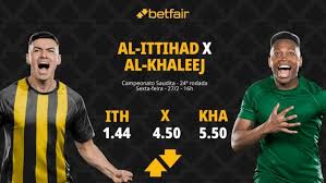 Al-Ittihad x Al-Khaleej - Campeonato Saudita: Palpites, Odds, Escalações, Horário, Onde Assistir