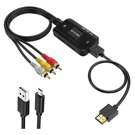Rca Cable Video Adapter 1080p Converter Rca to Hdmi Cable HD Link Cable Audio Cable Hdmi Converter AV to Hdmi Adapter