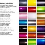 Auto paint color chart