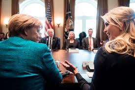 Image result for images of ivanka, merkel and trump