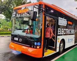 Image of Transjakarta bus in Jakarta Selatan