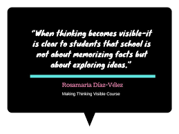 Visible Thinking Quote | Learning and Teaching | Pinterest ... via Relatably.com