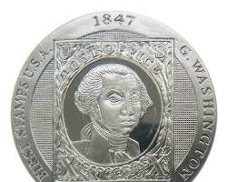 1847年 10セント切手の画像