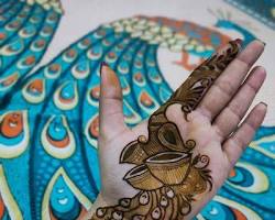 Image of Floral fantasy mehndi design