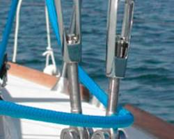 CNC-machines turnbuckles on a sailing boat