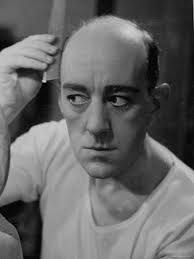 Actor Alec Guinness Putting on Make Up in His Dressing Room for Play "Under ...