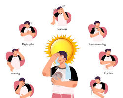 summer heat in Haryana and Uttar Pradesh India people drinking water or seeking shade, AI generated