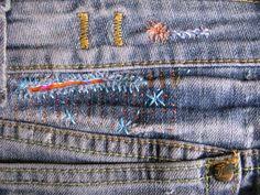 Résultat de recherche d'images pour "darning jeans"