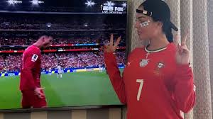 Georgina Rodriguez forgets to wear trousers as she celebrates Ronaldo goals