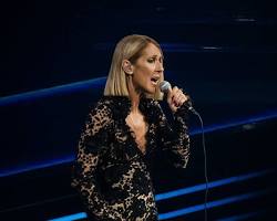 Image of Celine Dion performing on stage