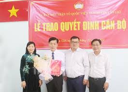 Công nhận chức vụ Phó Chủ tịch Ủy ban MTTQ Việt Nam huyện Cần Giờ đối với ông Võ Hoàng Kiệt