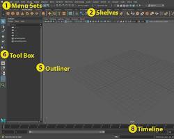 Image of Autodesk Maya 3D animation software interface