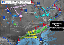 February 4 Colder Again With Light Snow Friday Then One More Polar Push This Weekend