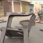 Buses vandalised, shops fire tension