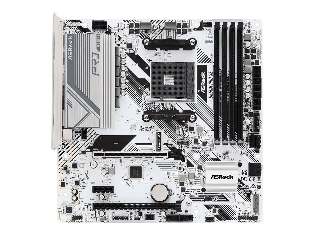 ASRock B550M Pro SE AMD AM4 microATX Motherboard