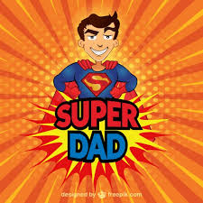 Image result for daddy superman arrives clipart
