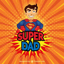 Image result for daddy superman arrives clipart
