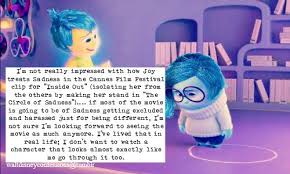 sad quotes • walt disney confessions • inside out • joy • sadness ... via Relatably.com