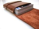 Mens leather card wallet