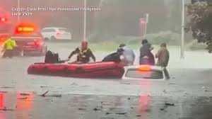 Video Torrential rain slams millions along I-95