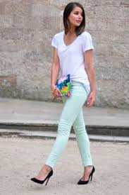 Résultat de recherche d'images pour "mint colored jeans"