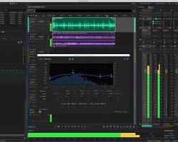صورة computer screen with a sound editing software