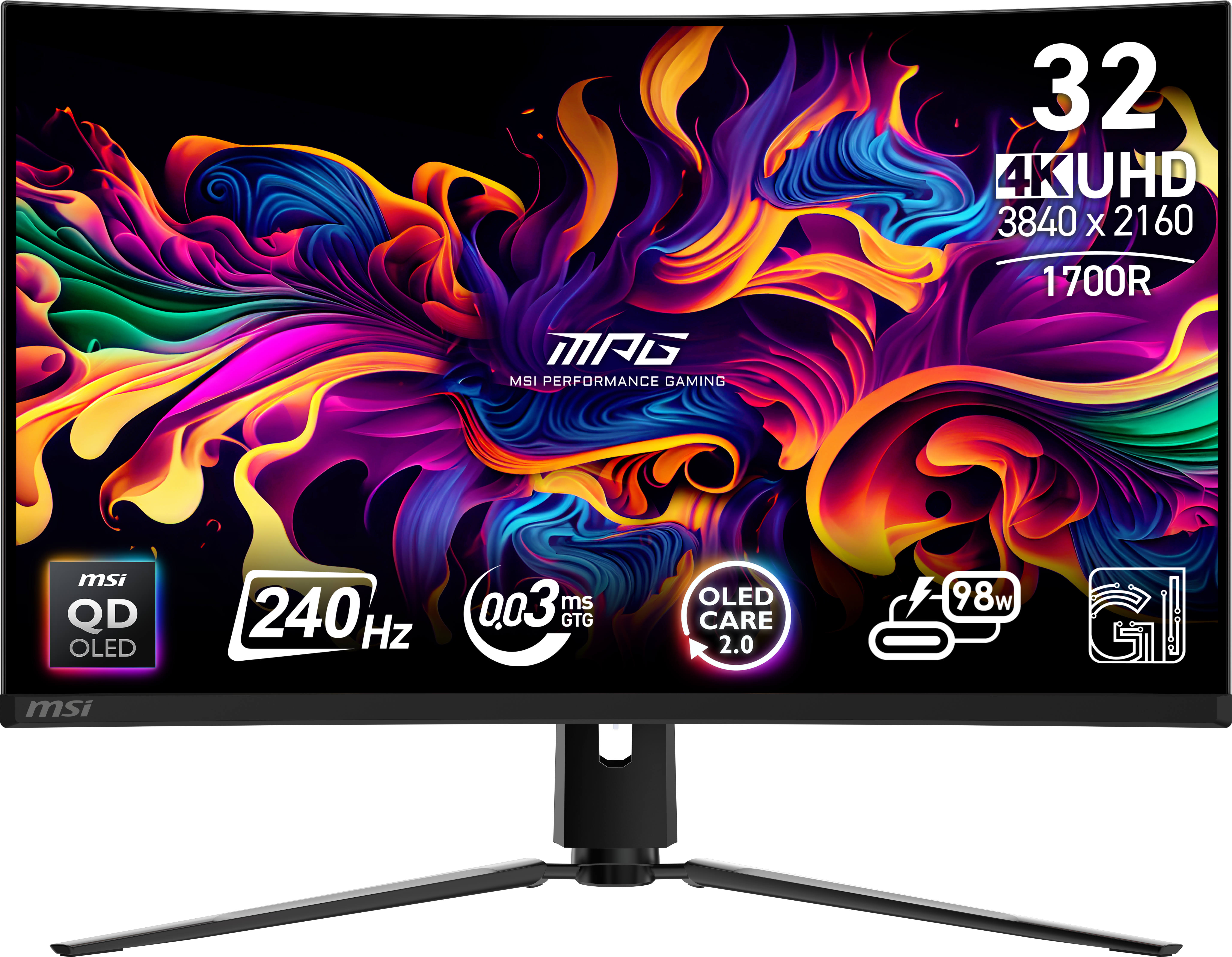 MSI MPG 321CURX QD-OLED Curved Gaming Monitor