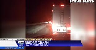 Crash blocks Highway 70 at West Branch Feather River Bridge near Lake Oroville