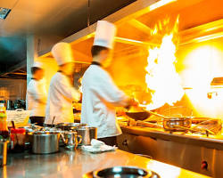 Image of Kitchen fire in a hotel