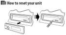 Jvc car stereo reset