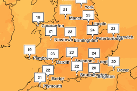 Weather mapped: Where temperatures could hit 24C in final blast of summer sun — The Independent