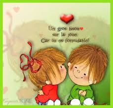 Résultat de recherche d'images pour "image gros bisous amitié"