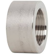 1/2" F-NPT 150 lb Stainless Steel Half Coupling | Fastenal