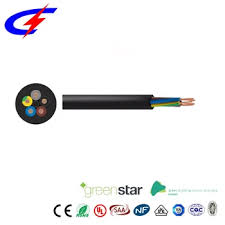 Rubber Cable Flat Cable Rubber Sheathed 3 Core 4 Core 2.5mm ...