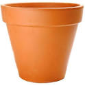 Clay flower pot