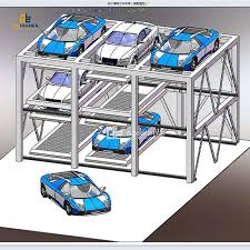 Hydraulic Car Stacker Parking System Two Post Garage Lift ...
