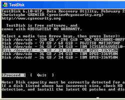 TestDisk free data recovery software