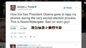 Image result for trump obama wiretapped me tweet