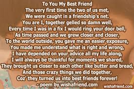 Poems For Best Friends via Relatably.com