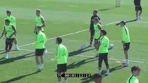 Licensable video: Entrenamiento del Atlético de Madrid previo a su partido contra El Alavés