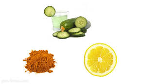 Image result for ‫دستور درمان‌های خانگی خیار برای صورت‬‎